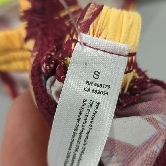 🐢 Urban Outfitters Tropical Bikini Bottom Thong  Small - Picture 5 of 5